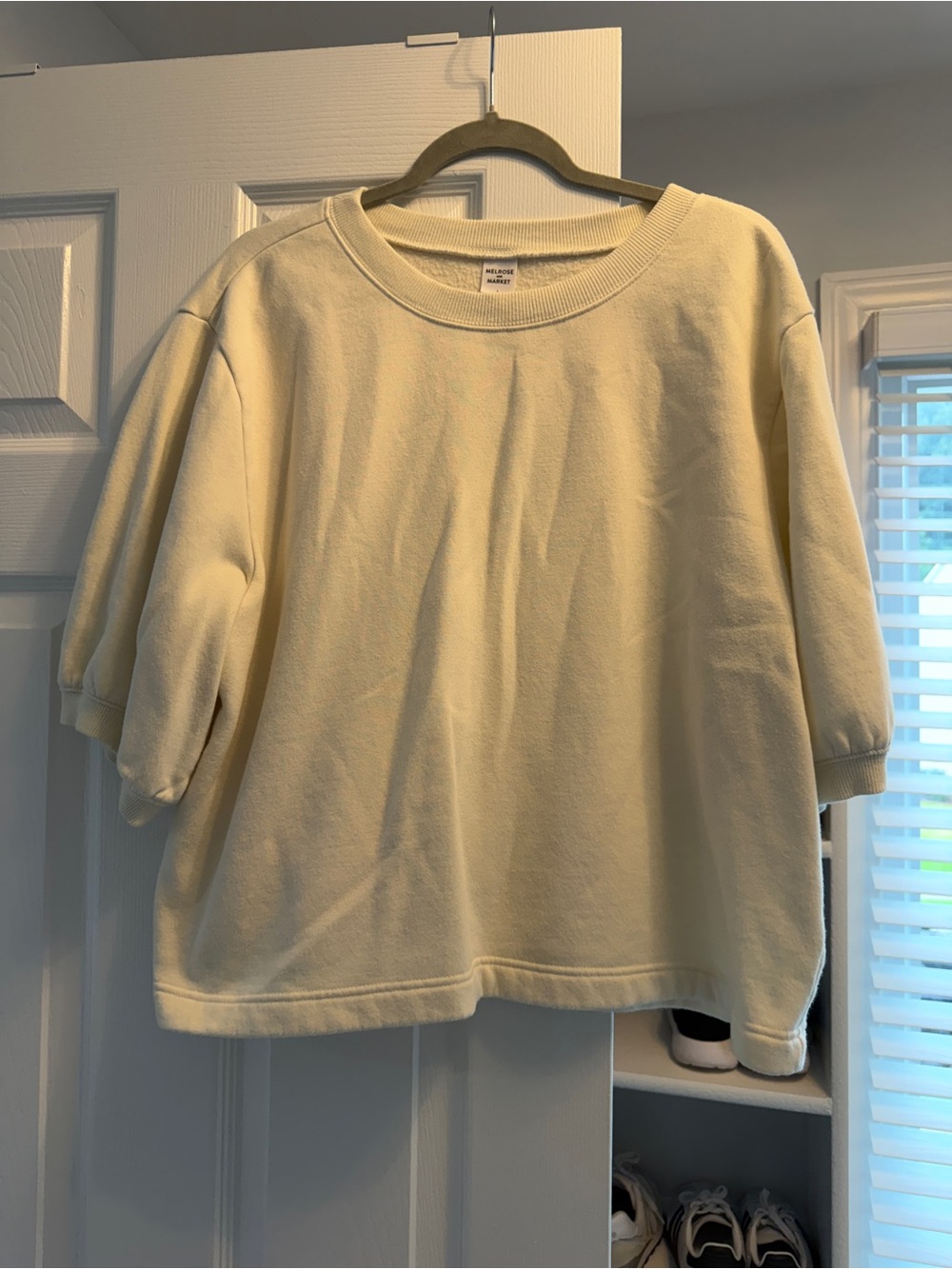 Melrose and Market Cream Pullover Sweatshirt